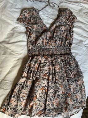 American Eagle Floral Two Tiered V-Neck Sundress